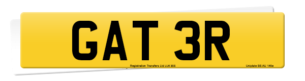 Registration number GAT 3R